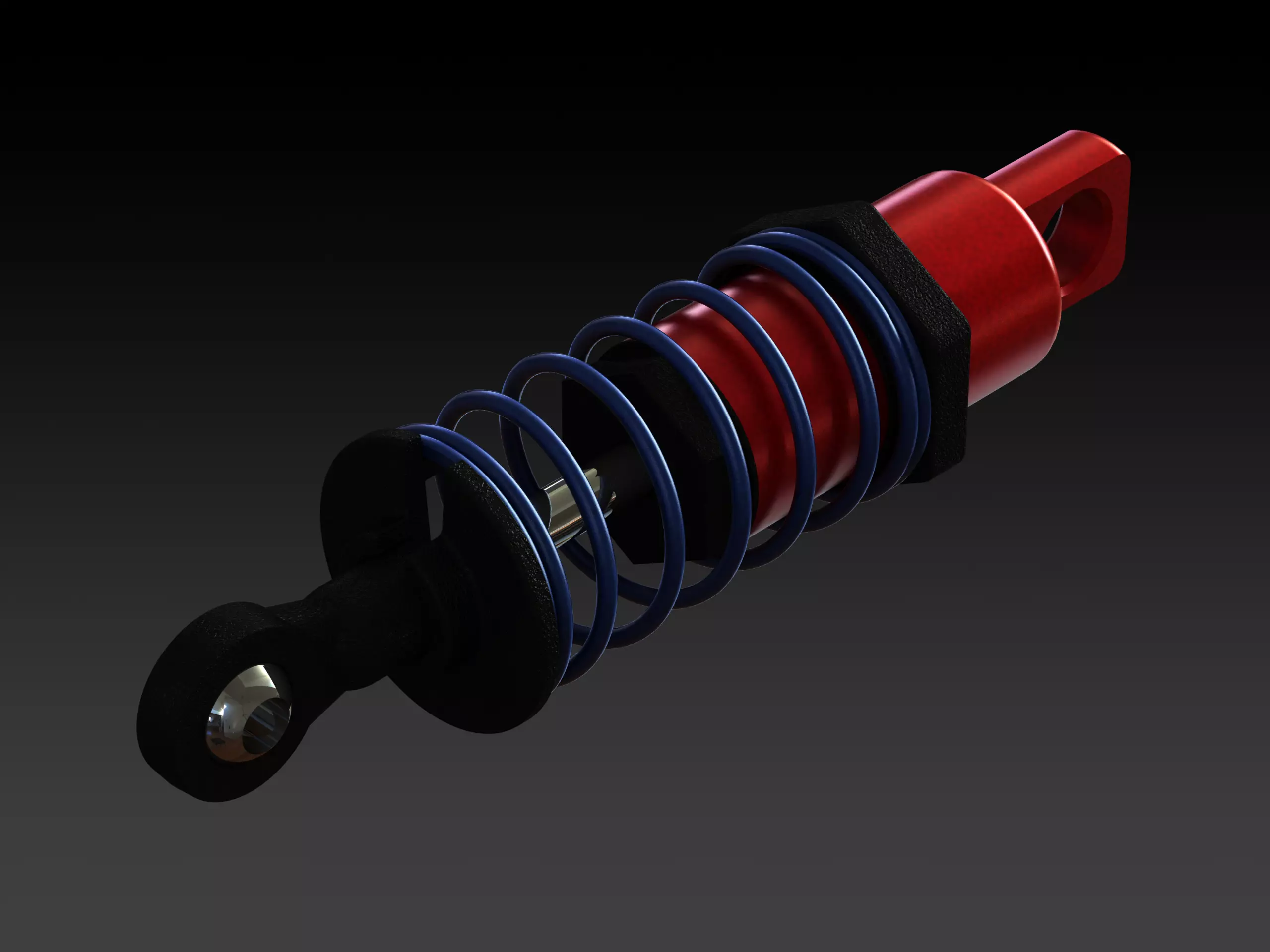 RC Shock Absorber Front 3D model_0