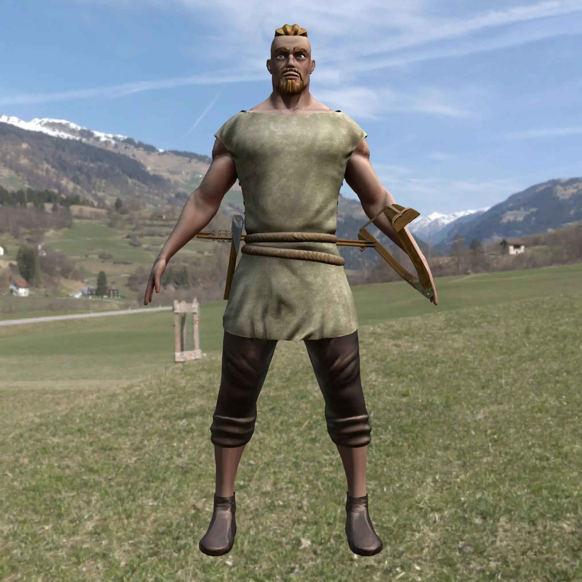 Commoner Archer 3D model