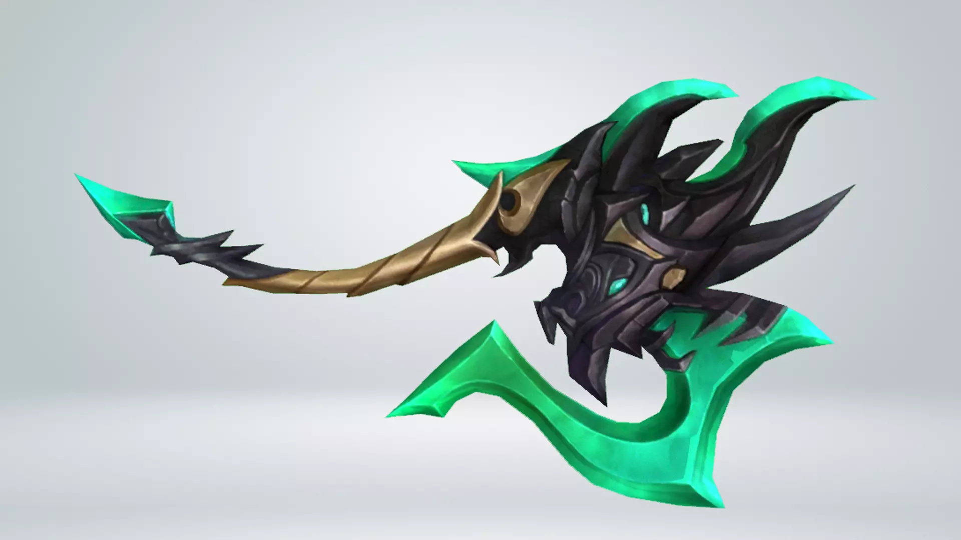 Futuristic Axe Low-poly 3D model_0