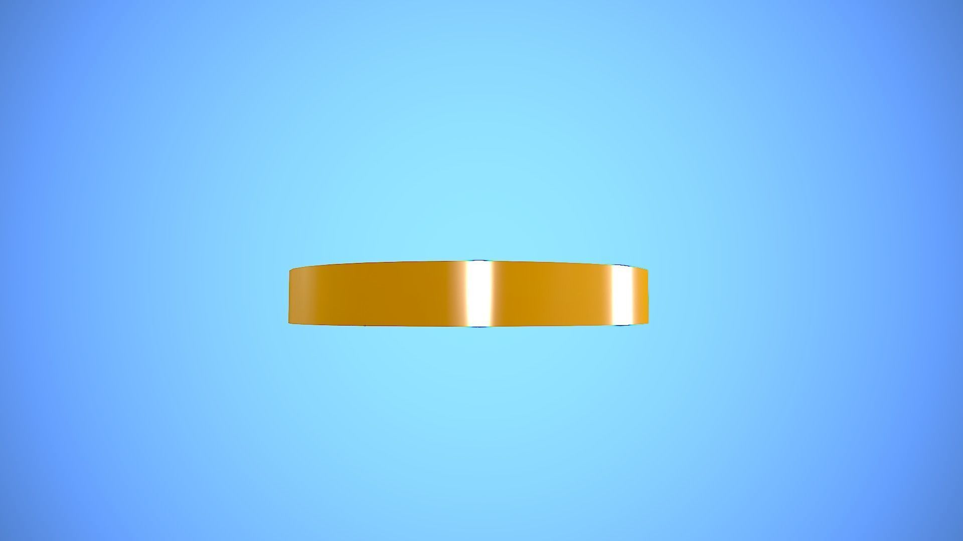 CHINNESE COIN CARTOON STYLIZED Low-poly 3D model_7