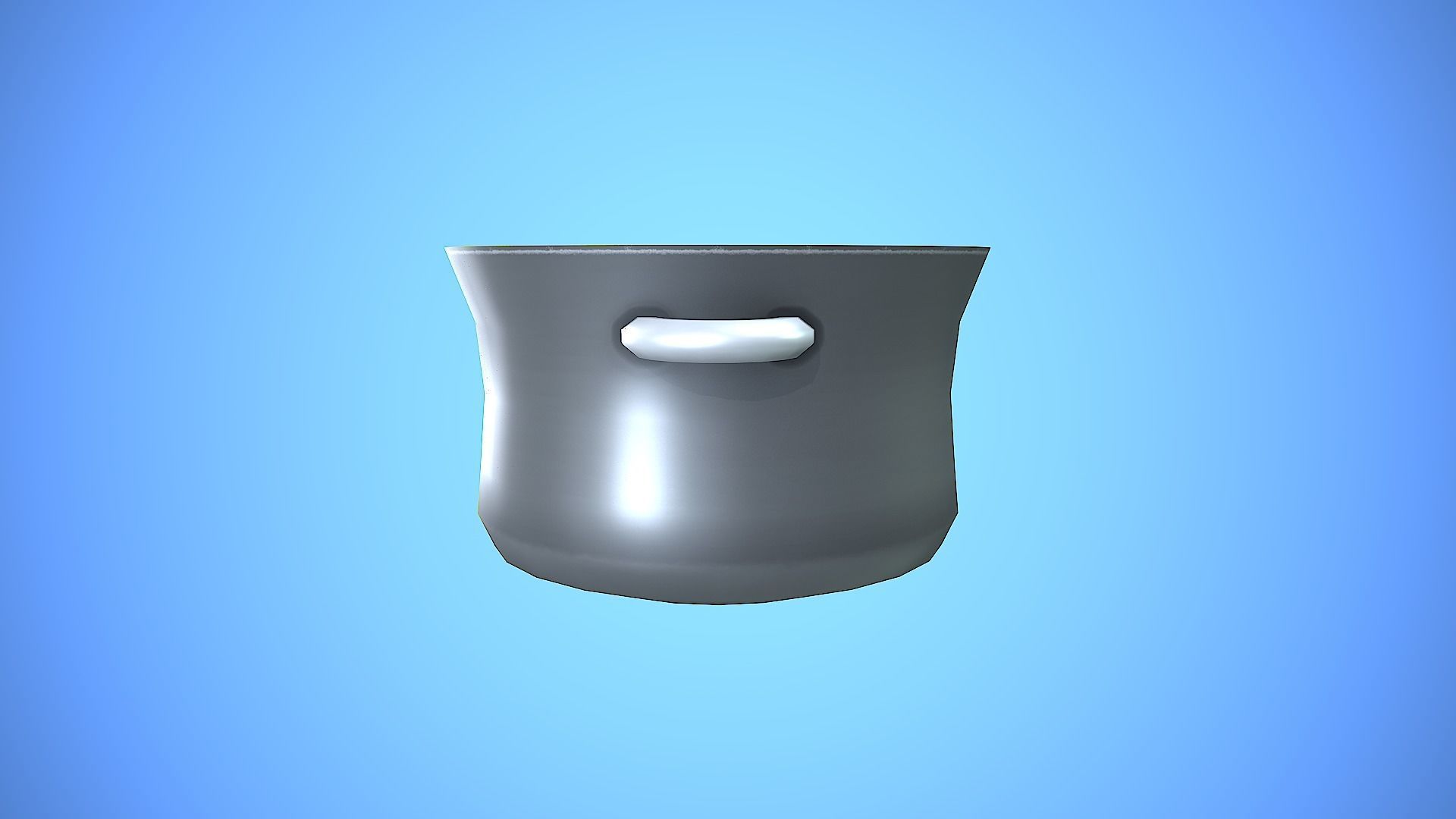 COOKING POT KITCHEN CARTOON STYLIZED Low-poly 3D model_7