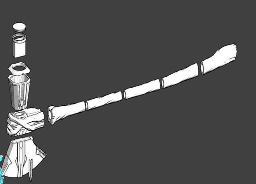 Storm Breaker Avenger Endgame Thors Weapon 3D print model 3D print model_1