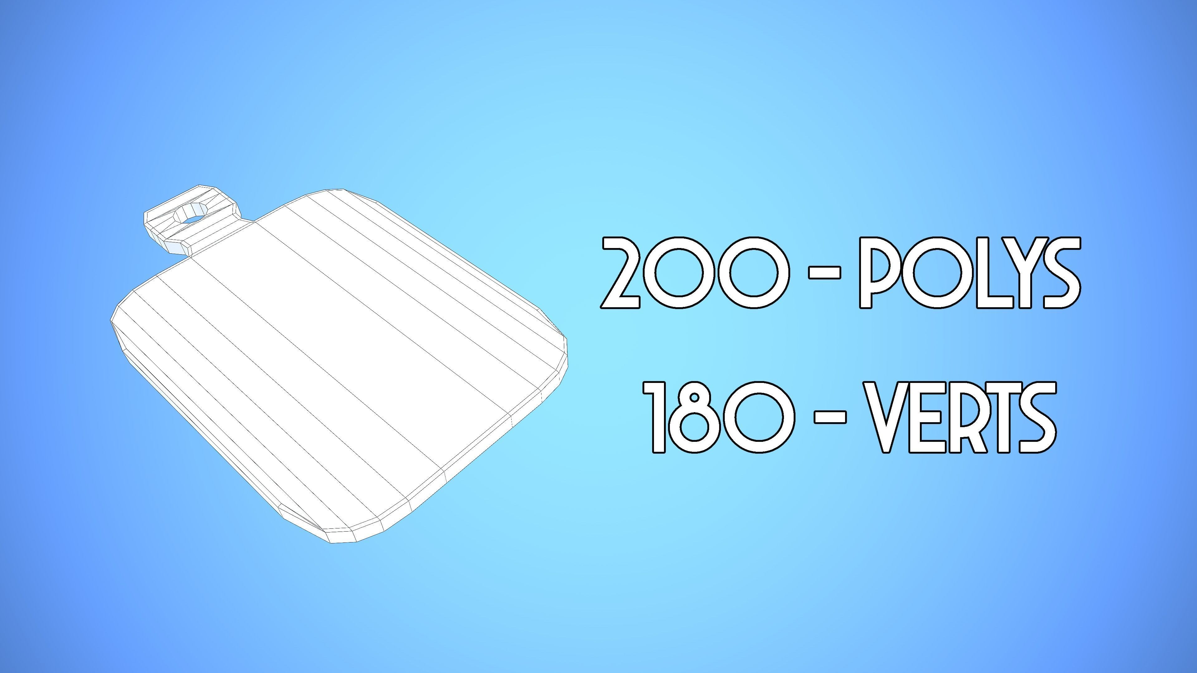 CUTTING BOARD KITCHEN CARTOON STYLIZED Low-poly 3D model_4