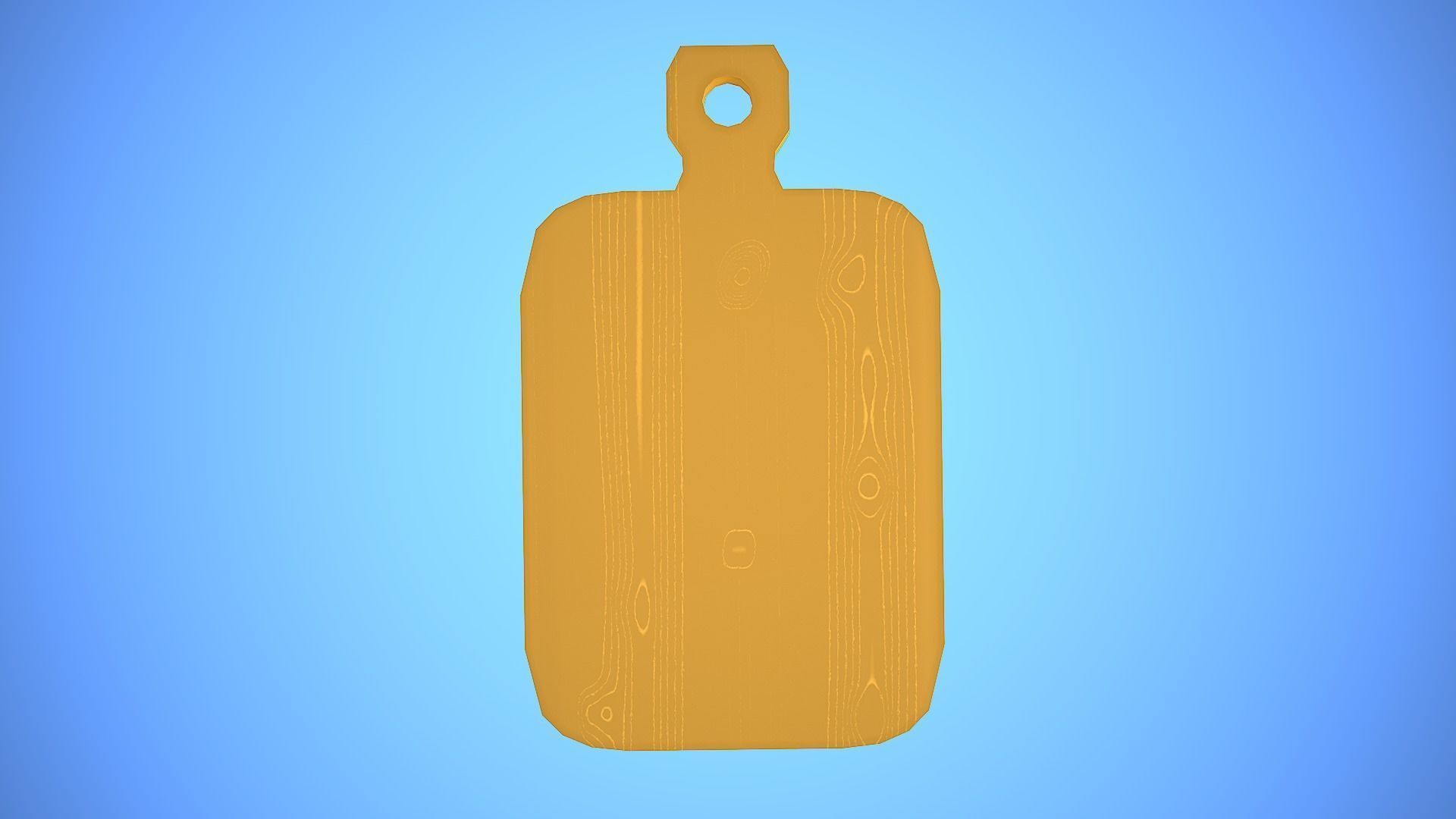 CUTTING BOARD KITCHEN CARTOON STYLIZED Low-poly 3D model_8
