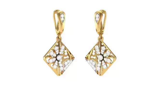Hoops - Huggies Earrings - 1 3D print model