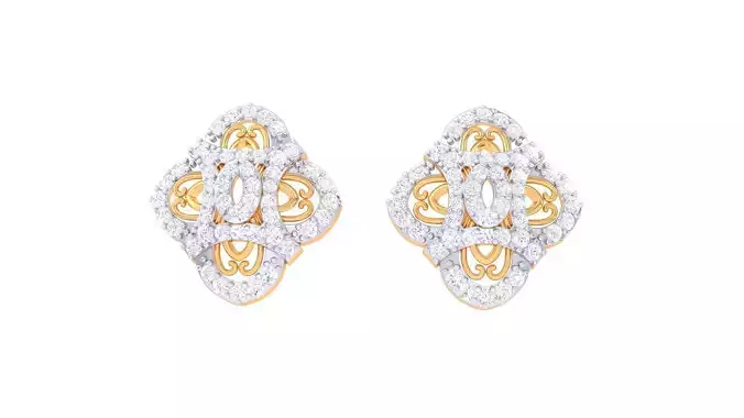 Studs Earrings - 98 3D print model