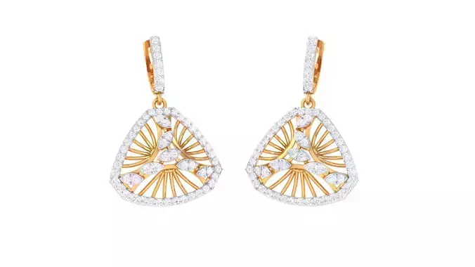 Hoops - Huggies Earrings - 102 3D print model