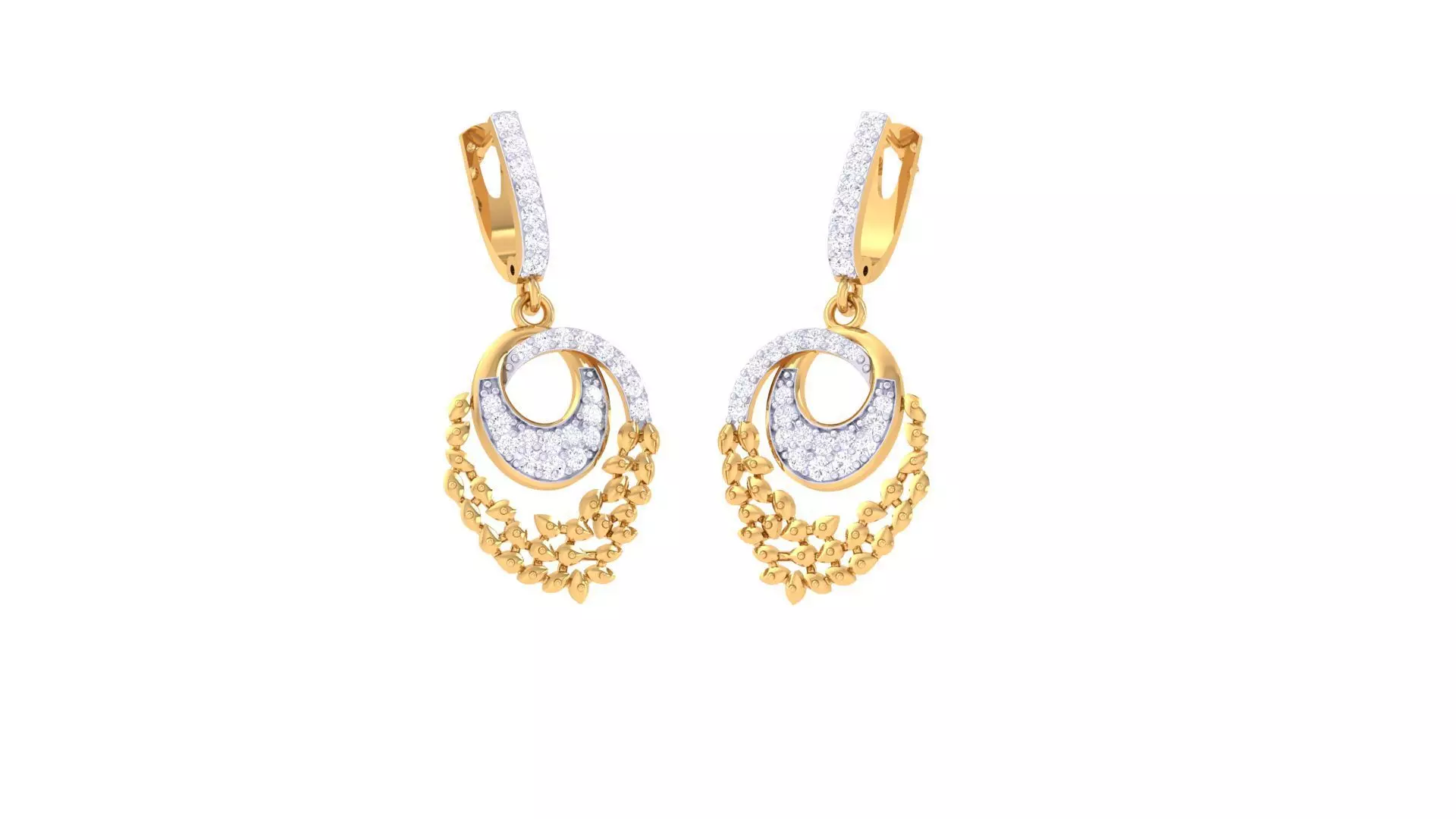 Hoops - Huggies Earrings - 8 3D print model_0