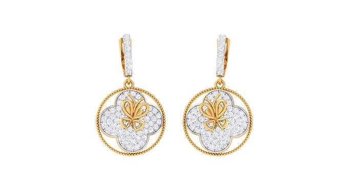 Hoops - Huggies Earrings - 47 3D print model
