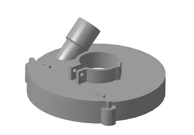 ANGLE DISK GRINDER FUME HOOD 150MM 3D print model