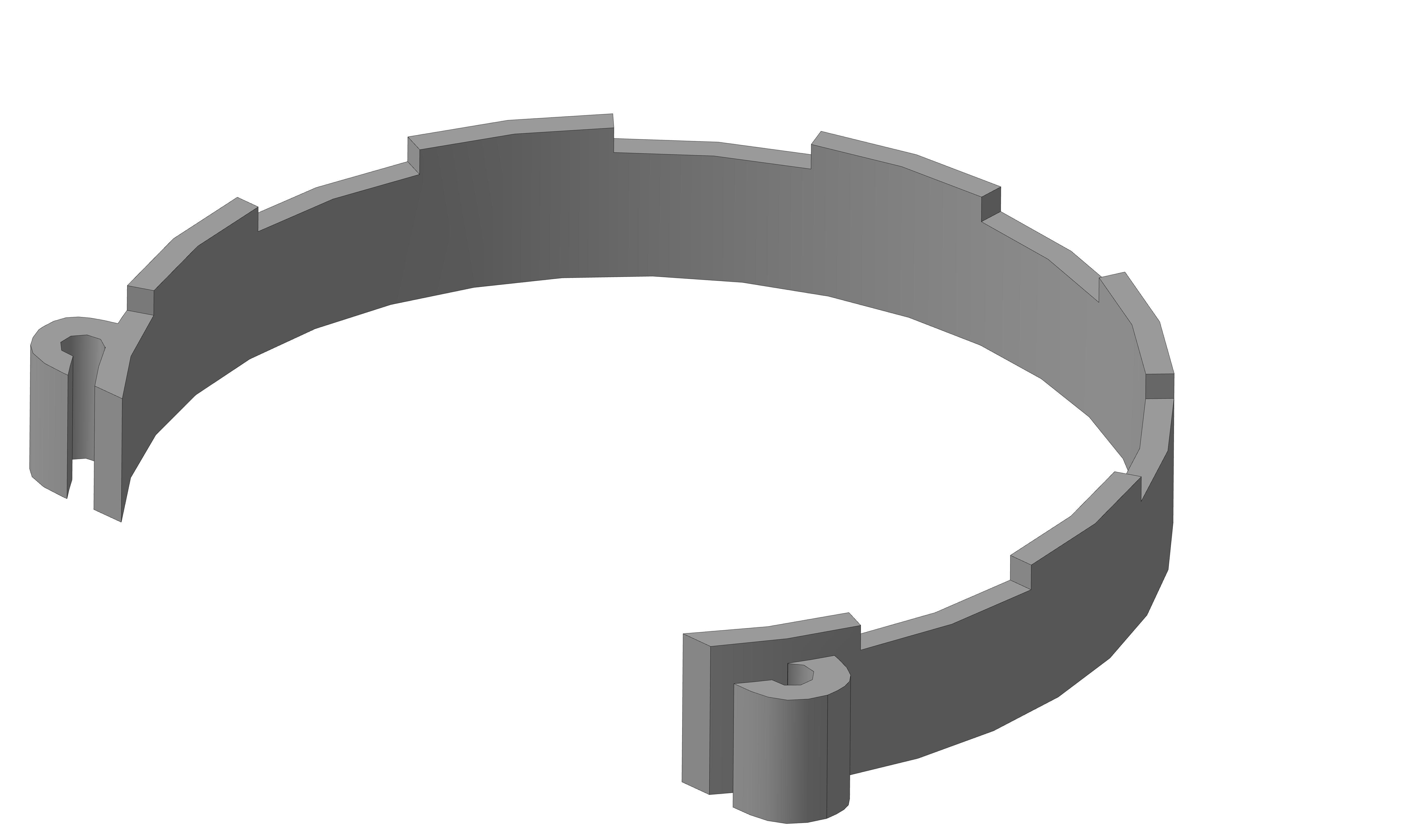 ANGLE DISK GRINDER FUME HOOD 150MM 3D print model_3