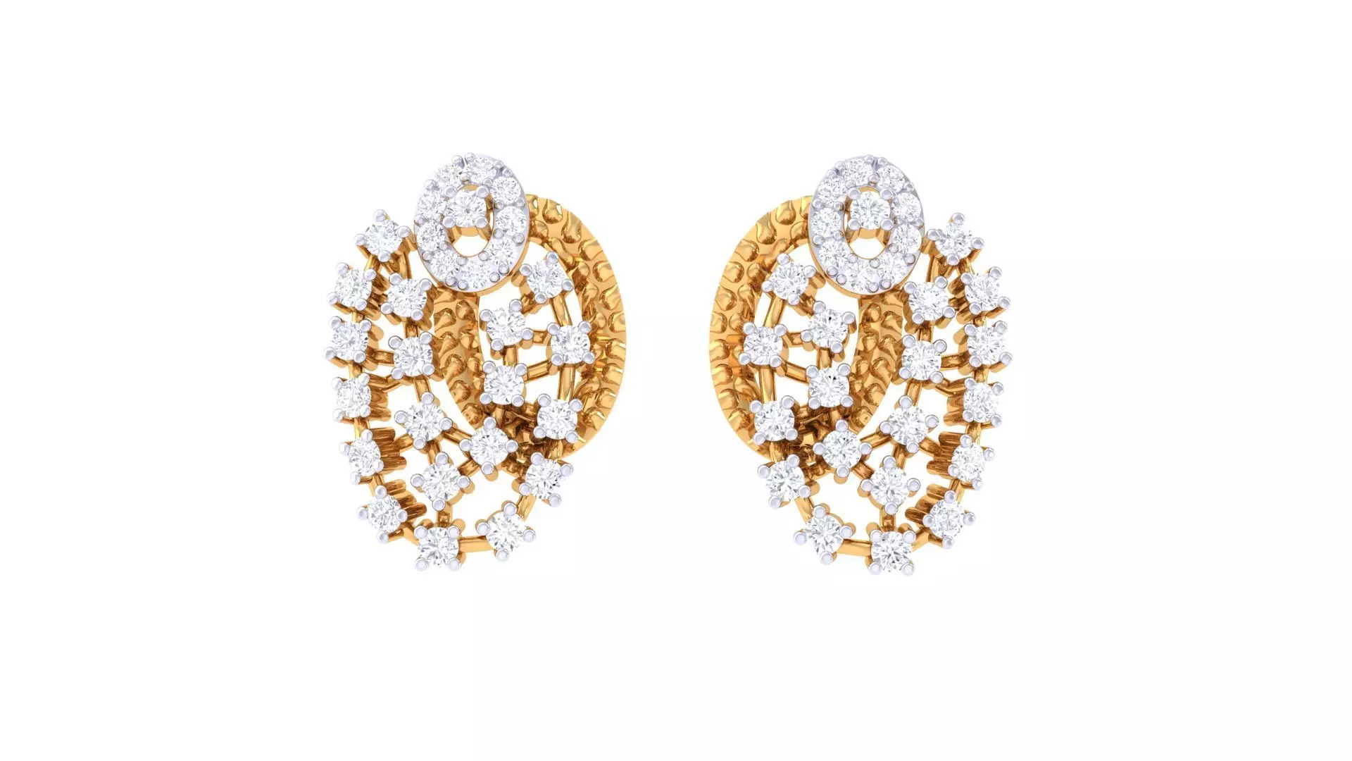 Studs Earrings - 34 3D print model_0