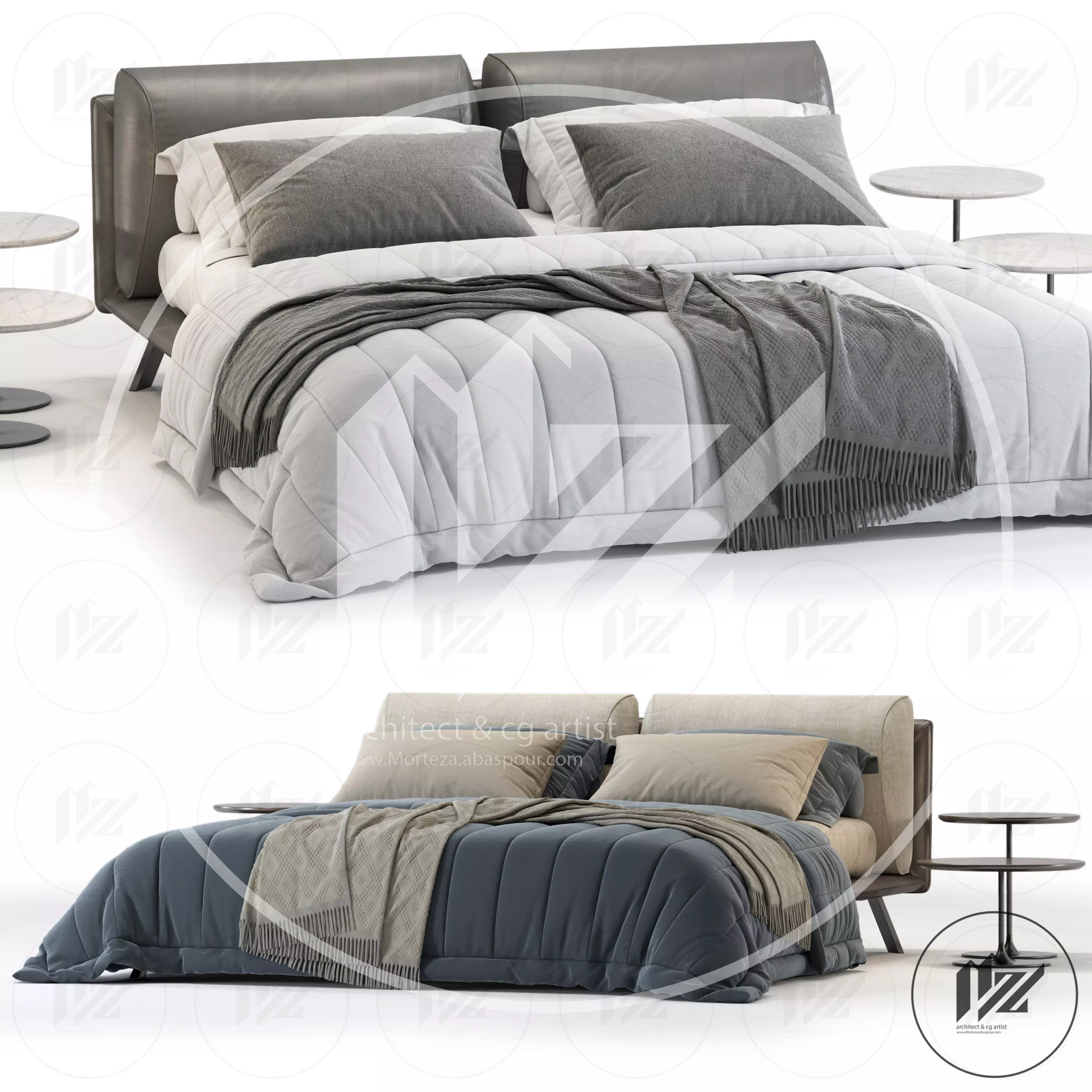 Ditreitalia KANAHA No2 Bed 3D model