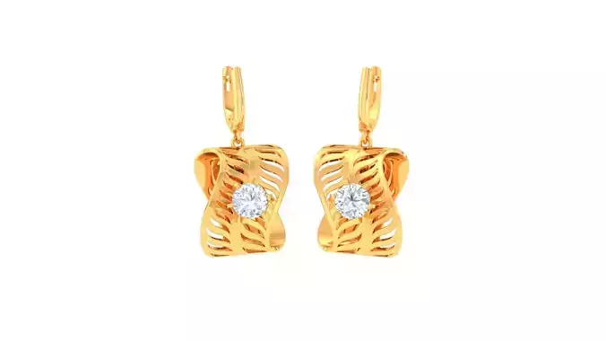 Hoops - Huggies Earrings - 10 3D print model