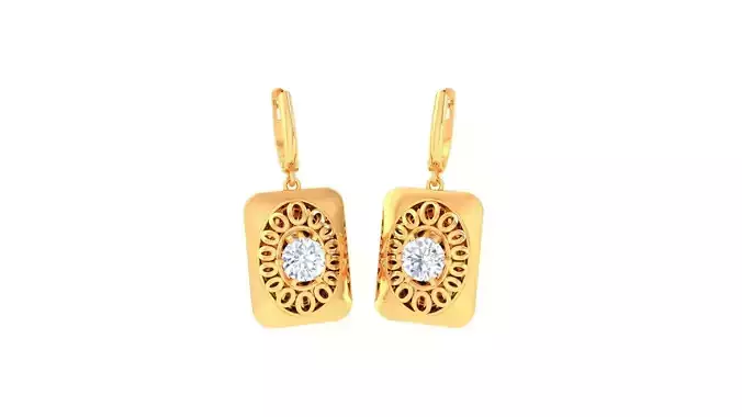 Hoops - Huggies Earrings - 1 3D print model