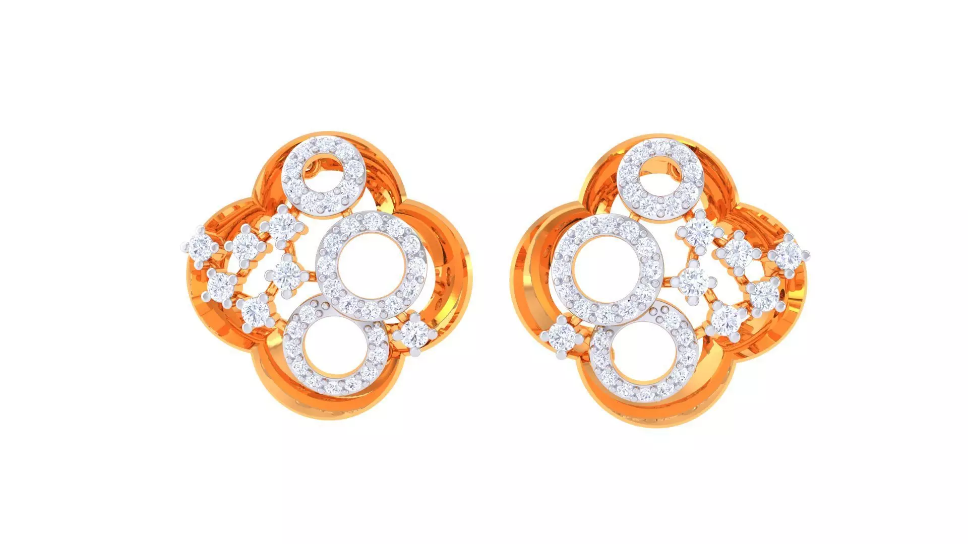 Studs Earrings - 38 3D print model_0