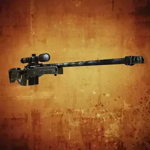 AWM Sniper rifle Low-poly 3D model
