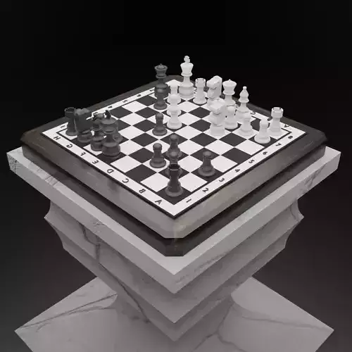 Chess Low-poly 3D model Low-poly 3D model