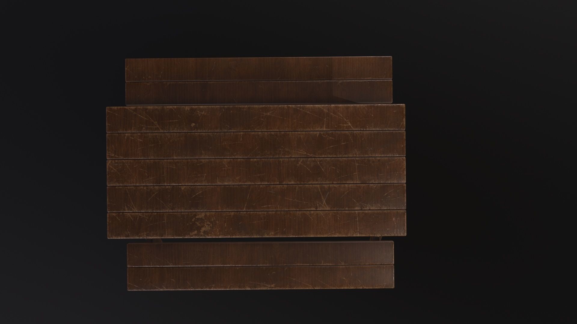 Picnic Table 3D Model Low-poly 3D model_4