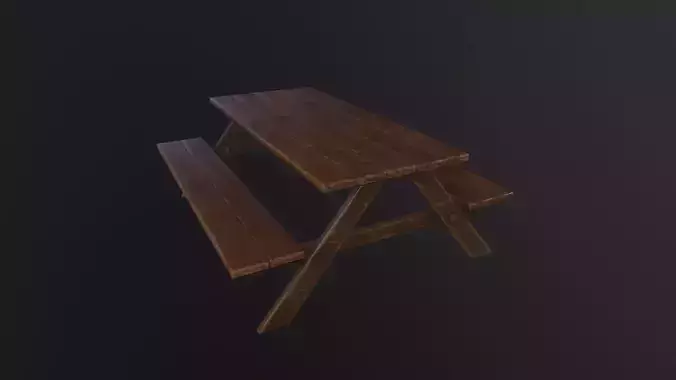 Picnic Table 3D Model