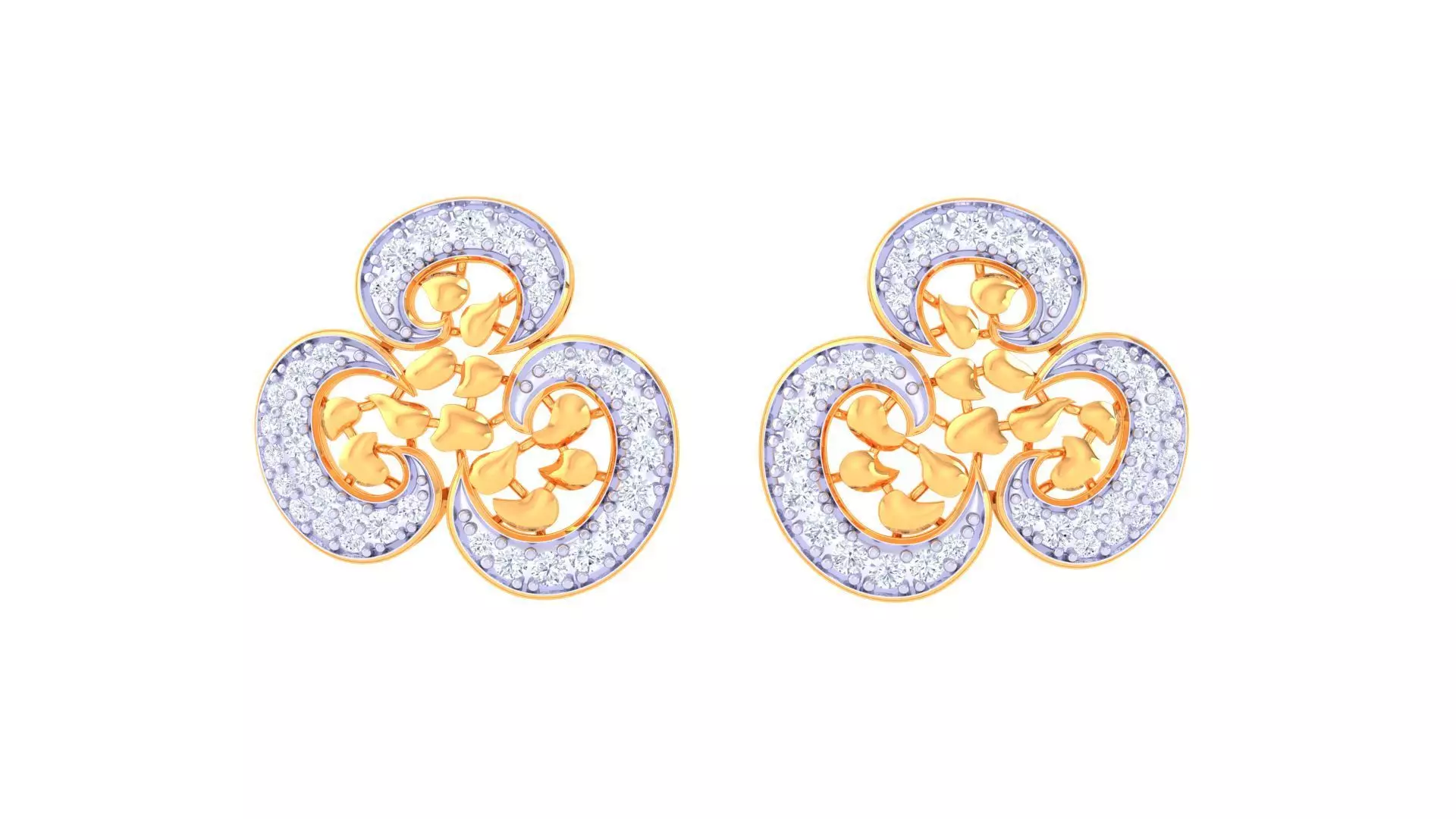 Studs Earrings - 9 3D print model_0