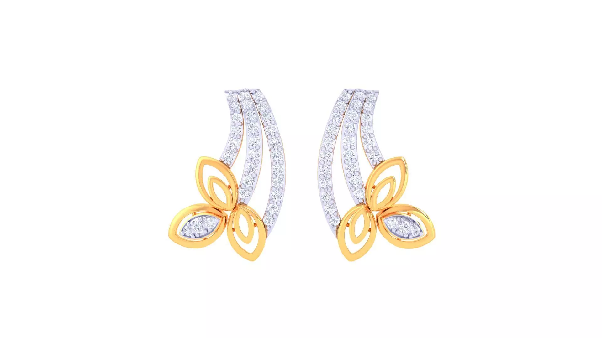 Studs Earrings - 45 3D print model_0