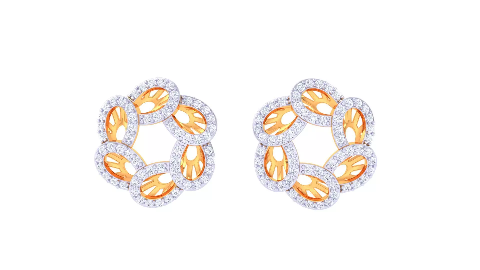 Studs Earrings - 13 3D print model_0