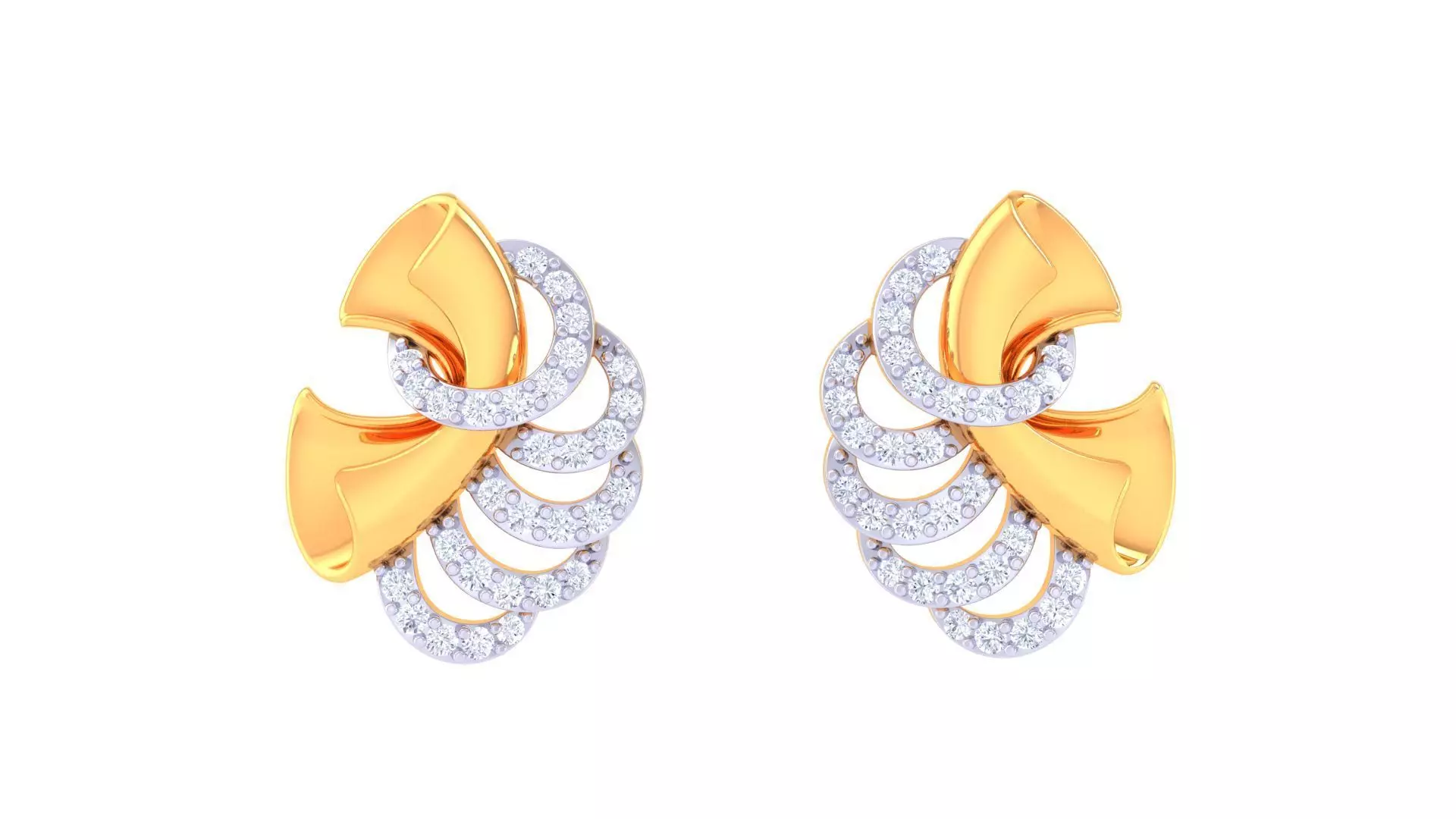 Studs Earrings - 1 3D print model_0