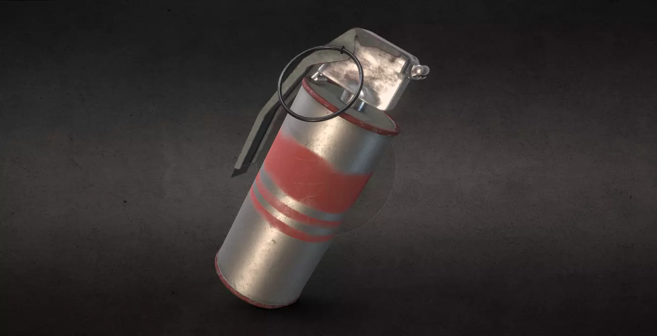 Hand grenade Free low-poly 3D model