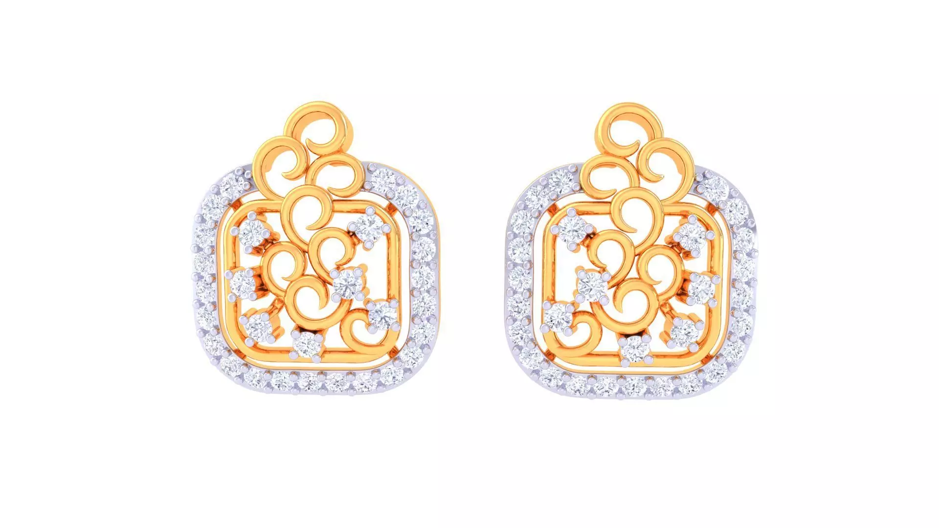 Studs Earrings - 53 3D print model_0