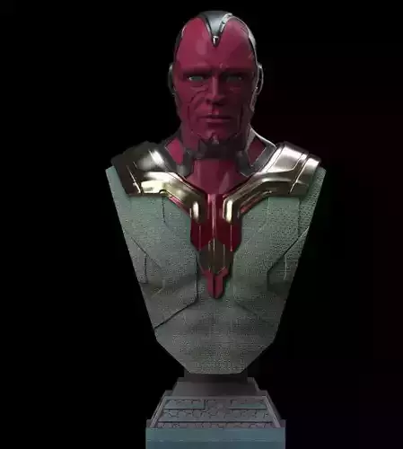 Vision Avengers Bust 3D print model