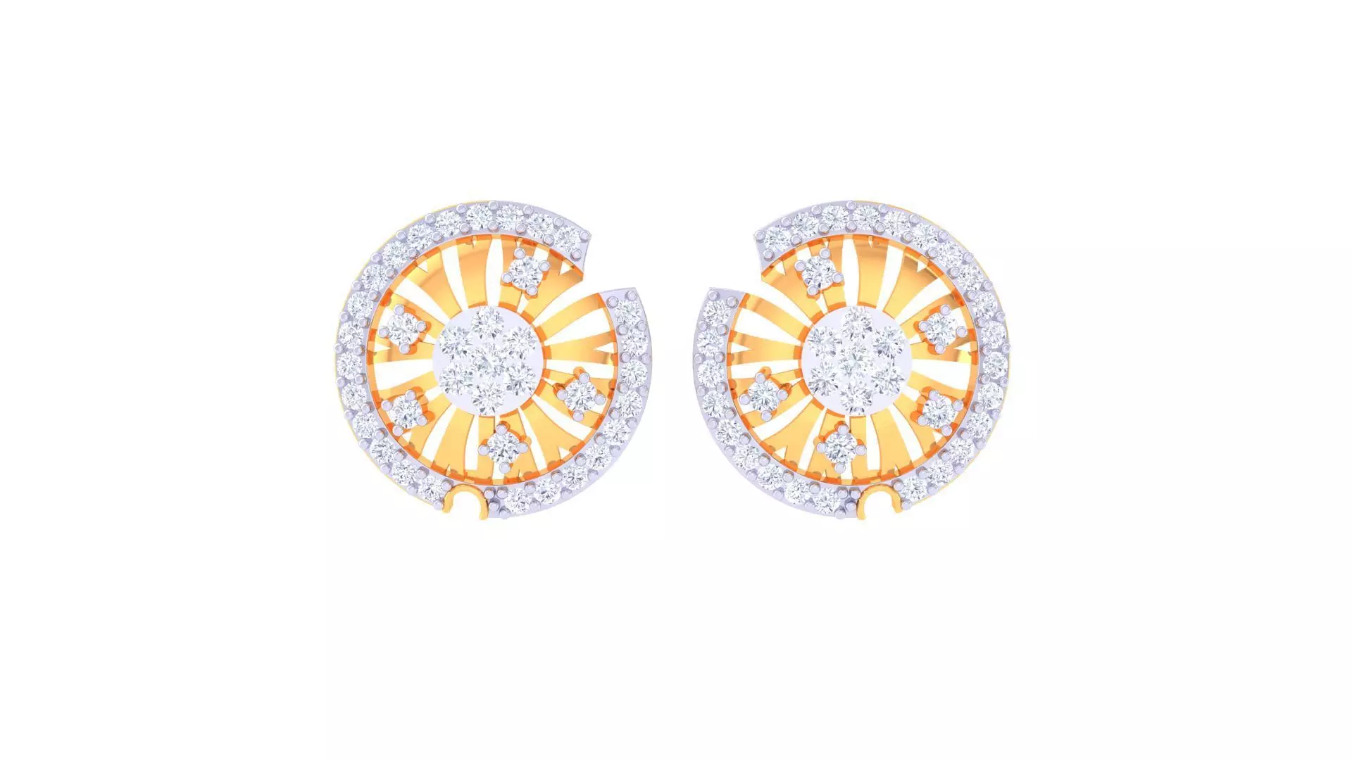 Studs Earrings - 47 3D print model_0