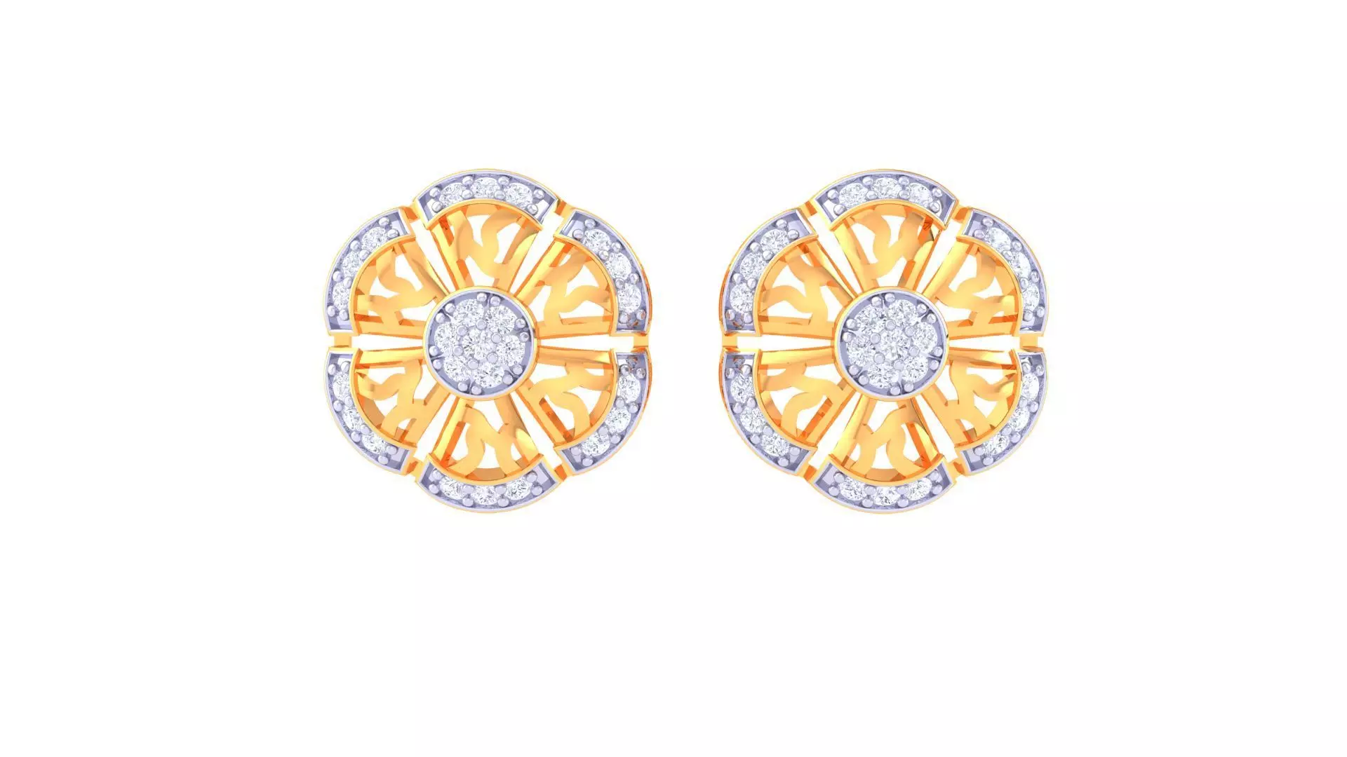 Studs Earrings - 40 3D print model_0
