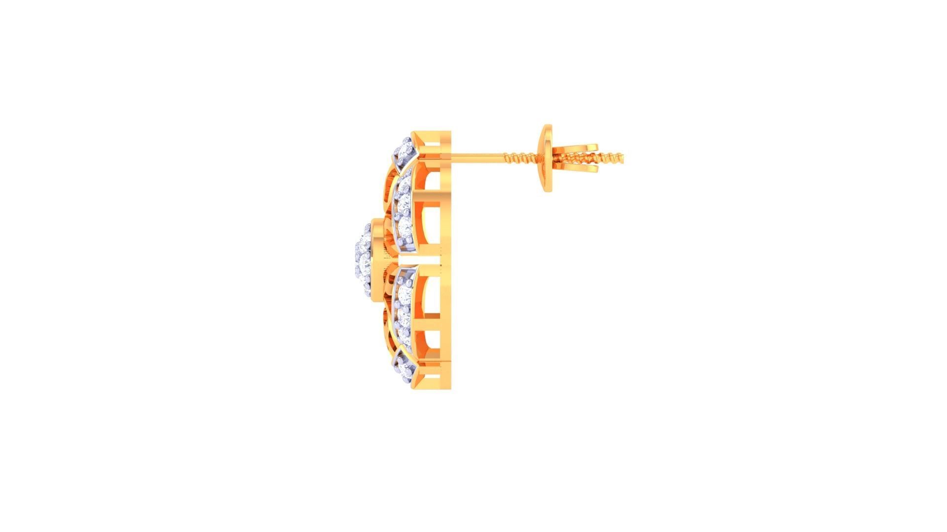 Studs Earrings - 40 3D print model_3