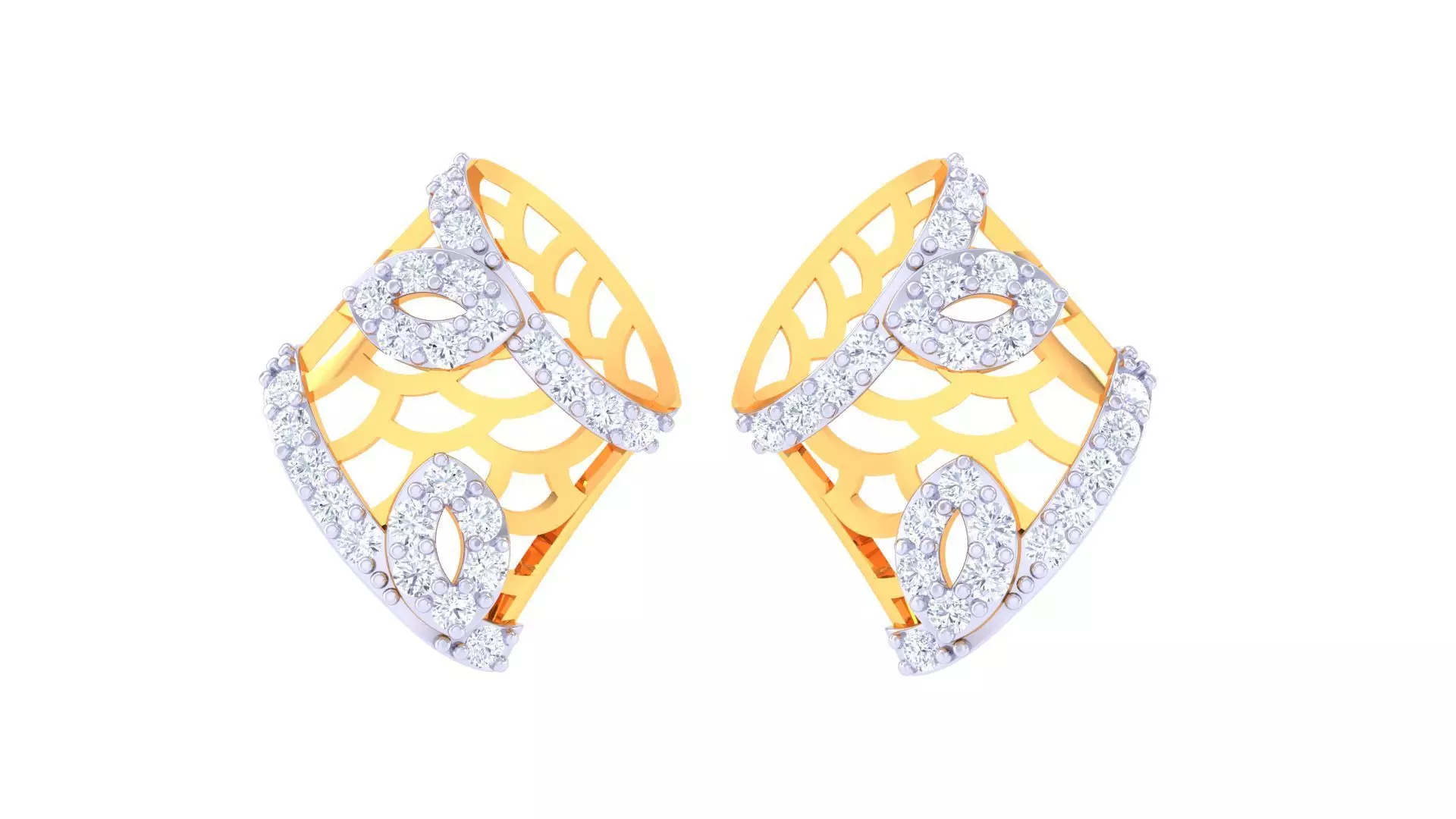 Studs Earrings - 18 3D print model_0