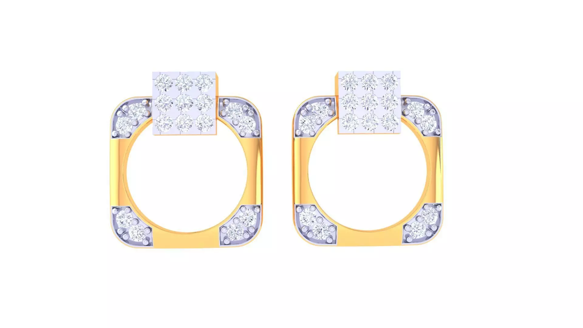 Studs Earrings - 22 3D print model_0