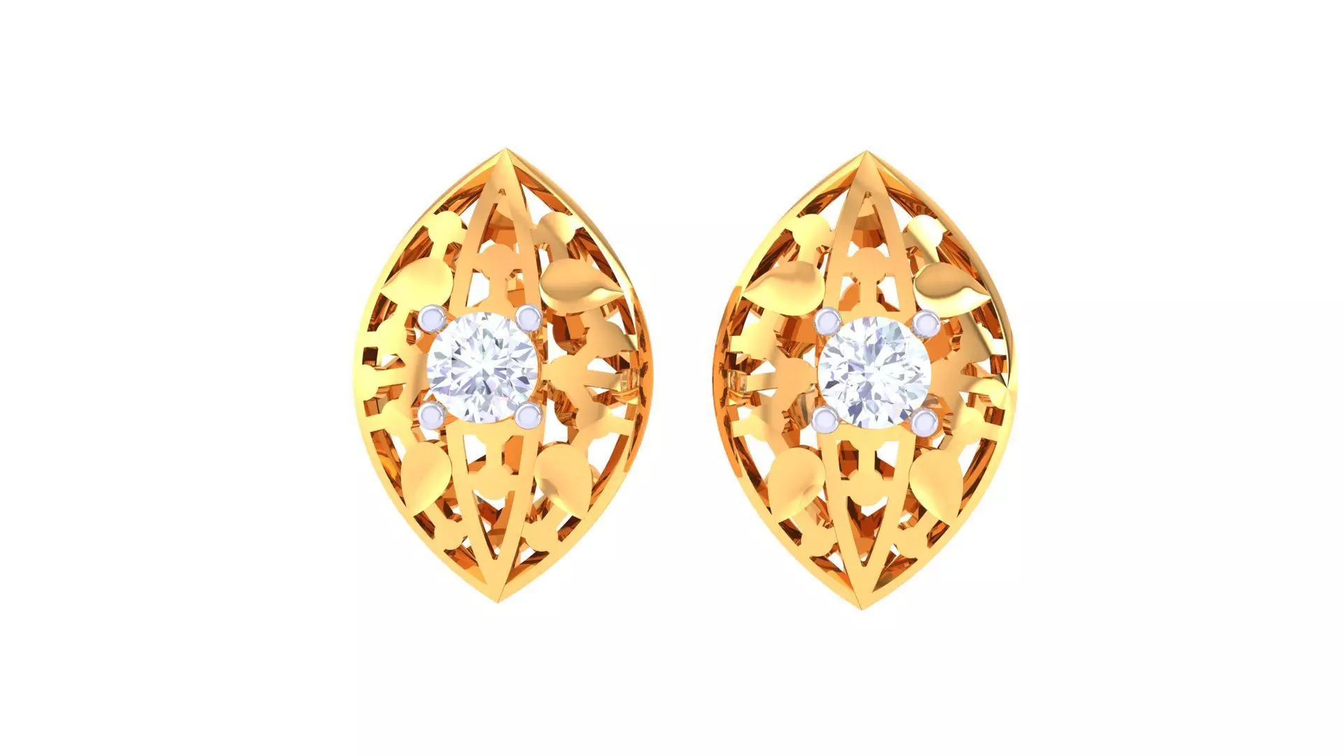 Studs Earrings - 13 3D print model_0
