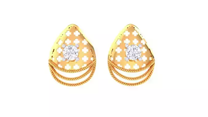 Studs Earrings - 1 3D print model