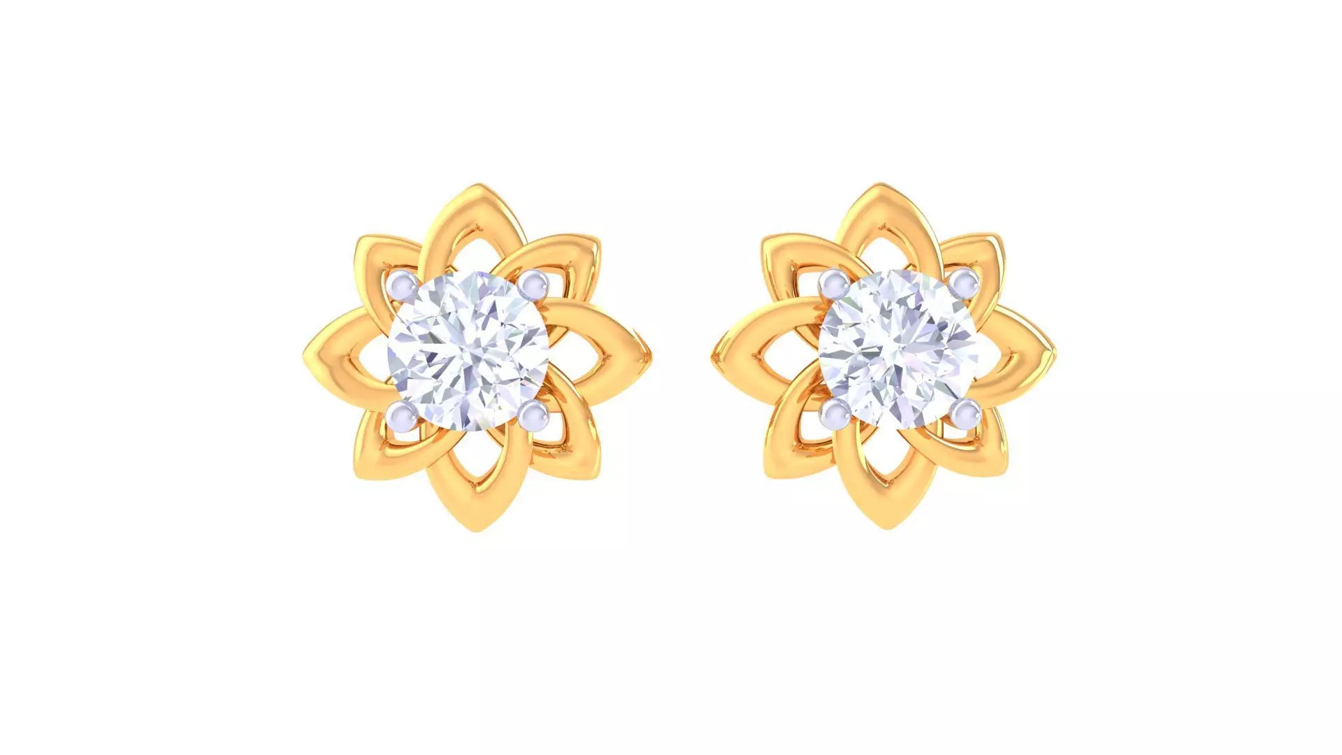 Studs Earrings - 34 3D print model_0