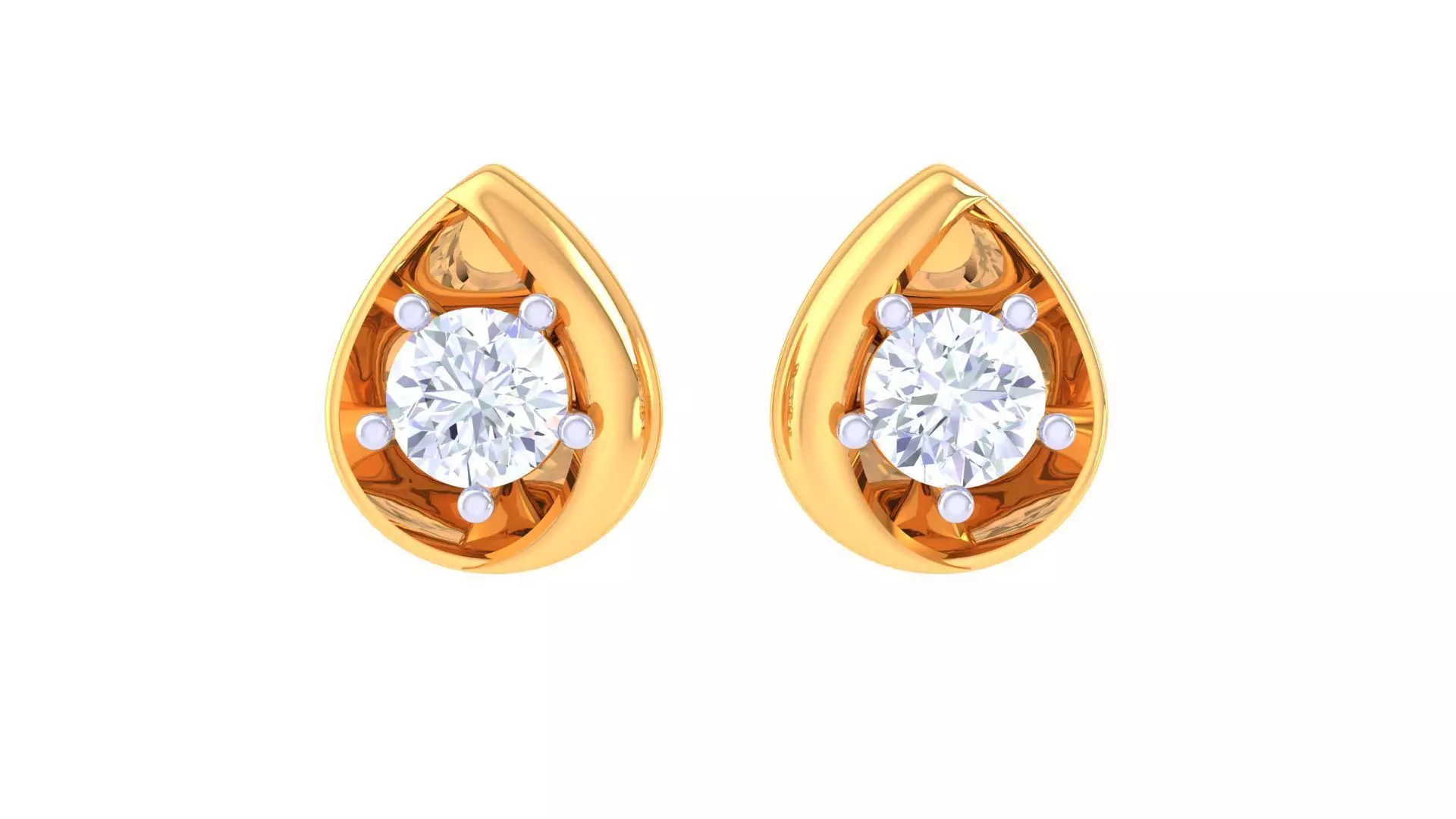 Studs Earrings - 31 3D print model_0