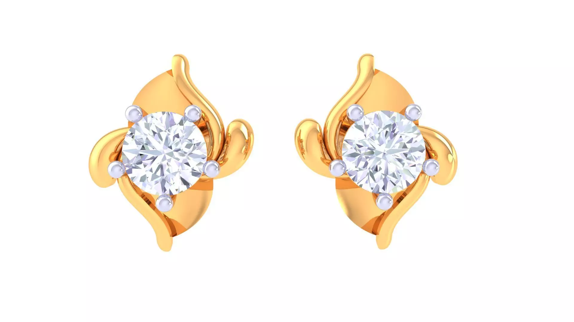 Studs Earrings - 27 3D print model_0