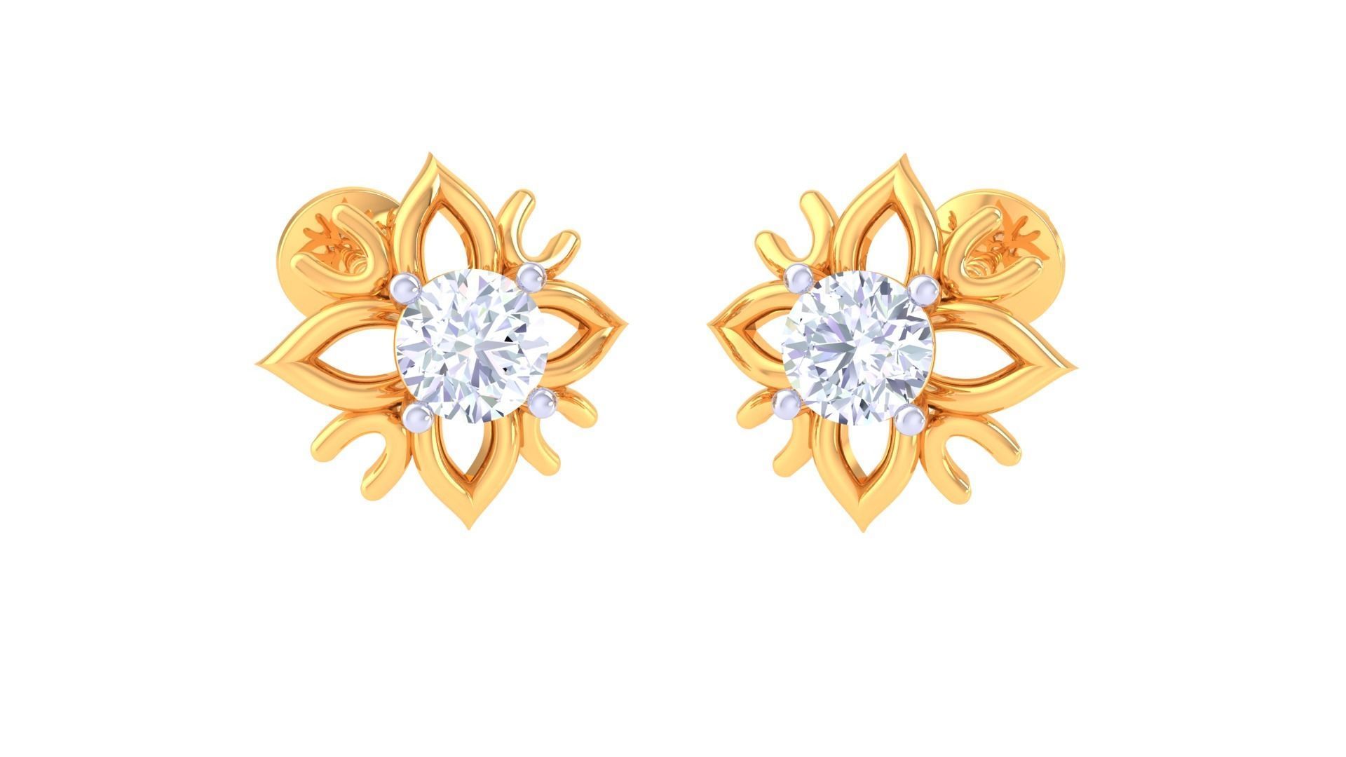 Studs Earrings - 26 3D print model_3