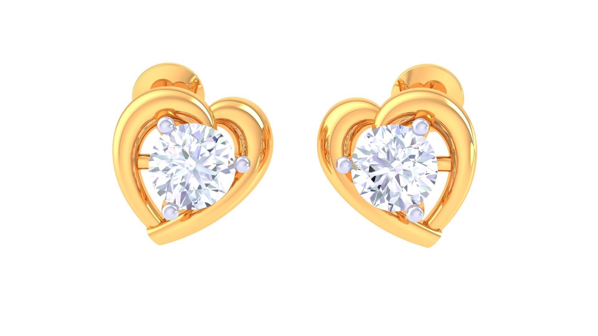 Studs Earrings - 23 3D print model_3