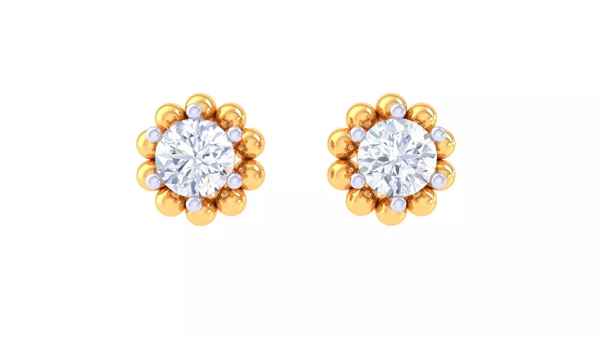 Studs Earrings - 2 3D print model_0