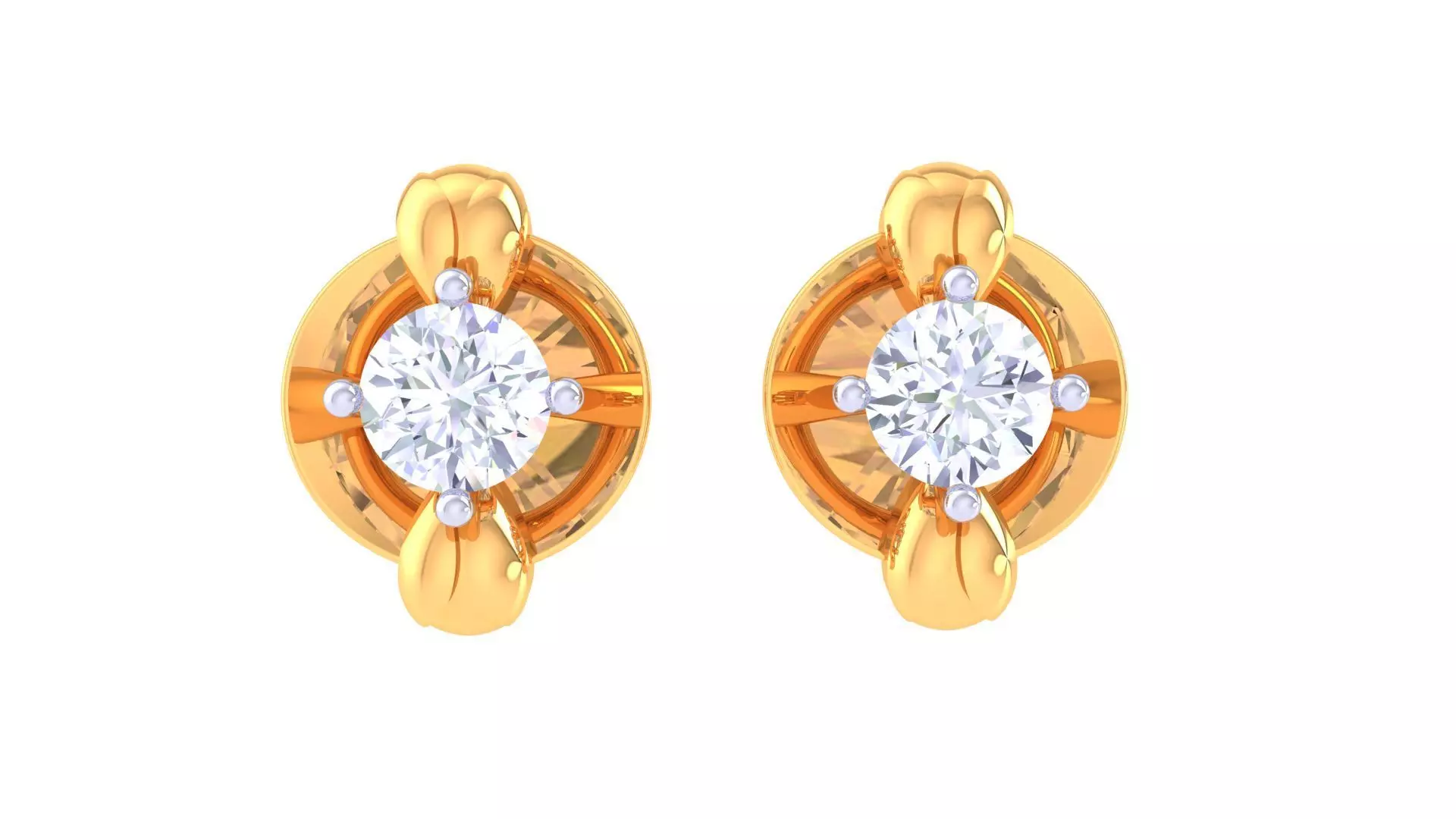 Studs Earrings - 19 3D print model_0