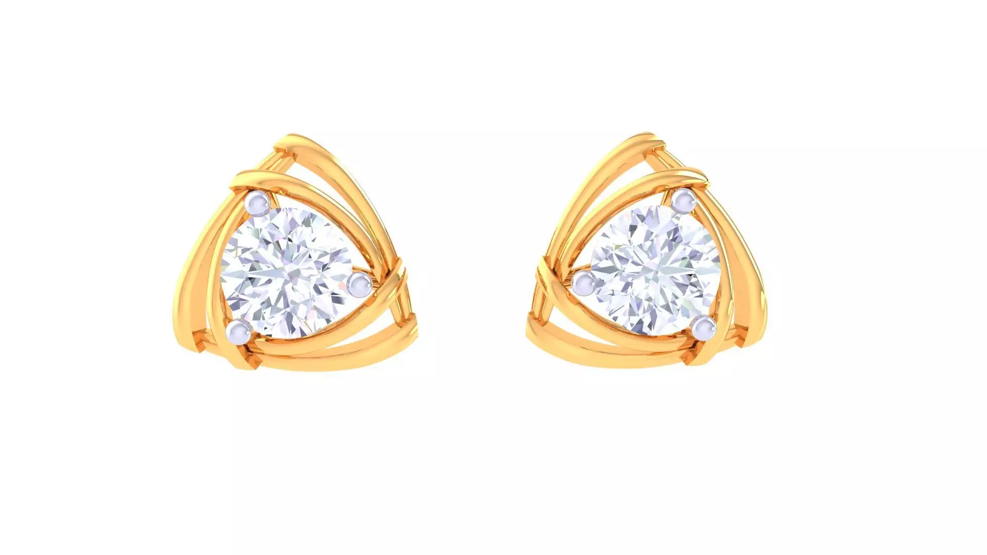 Studs Earrings - 17 3D print model_0