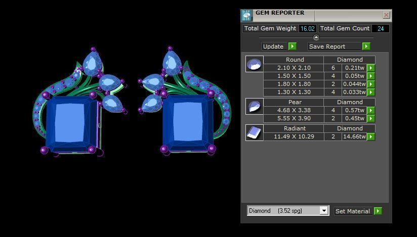 Earrings 3D print model_3