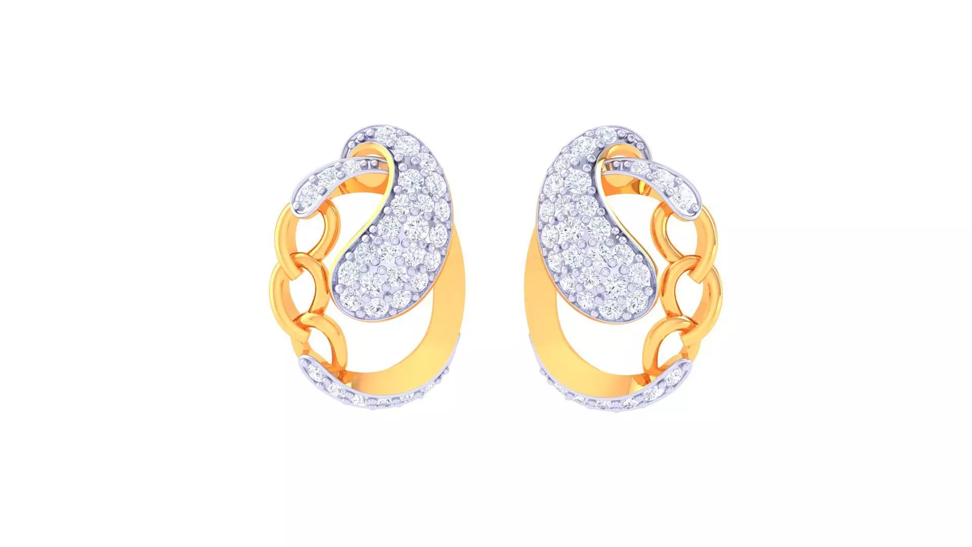 Studs Earrings - 65 3D print model_0