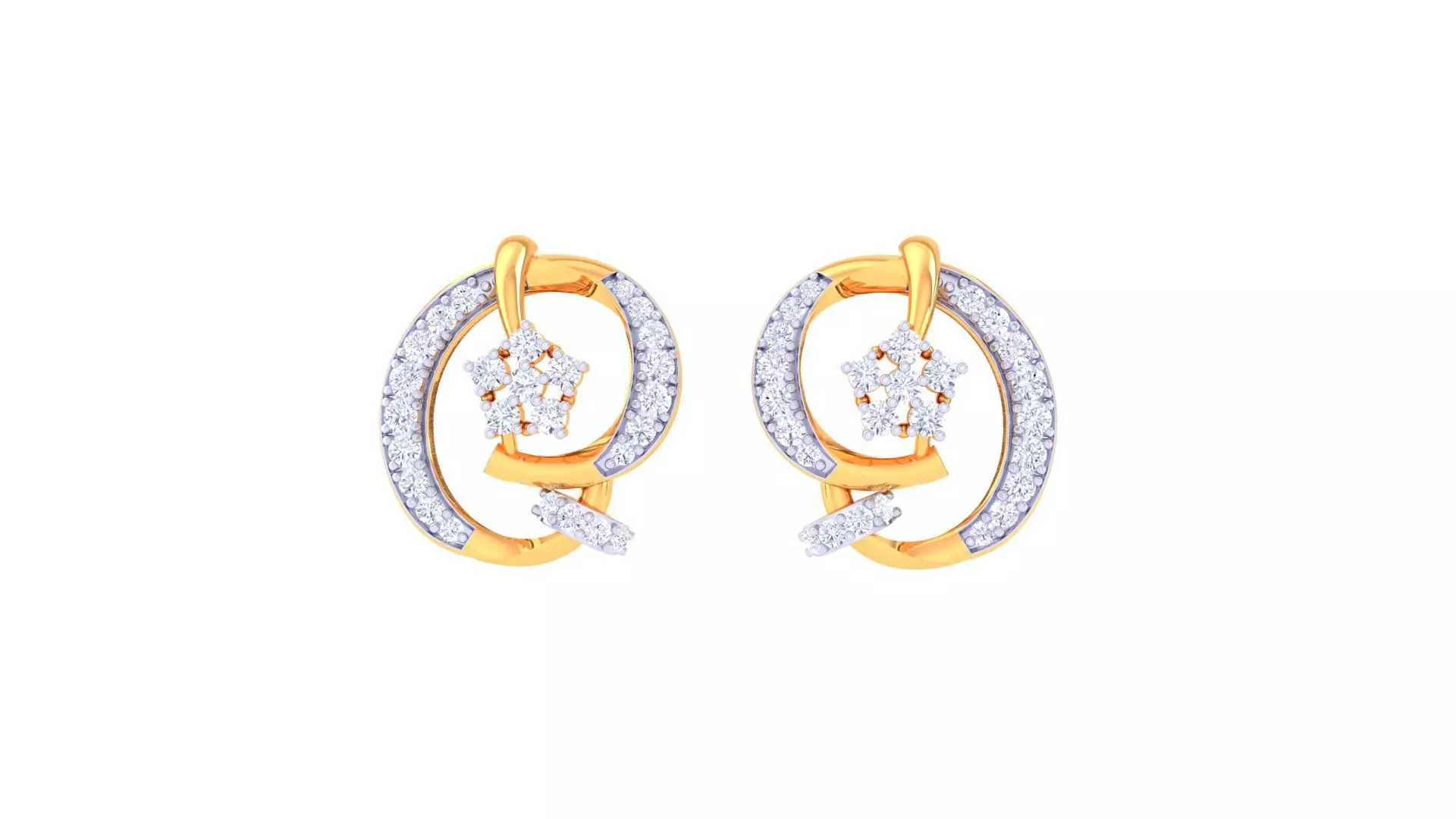 Studs Earrings - 42 3D print model_0