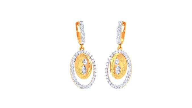 Hoops - Huggies Earrings - 37 3D print model